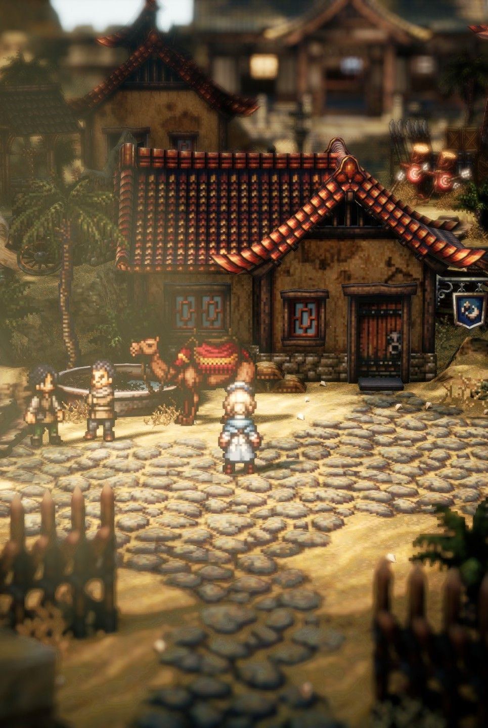 像素村落游戏场景